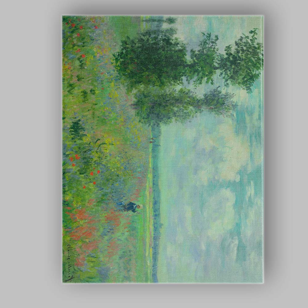 Claude Monet Wildflower Meadow Landscape Impressionist Painting Canvas Wall Art Print Decor Picture Ready to Hang