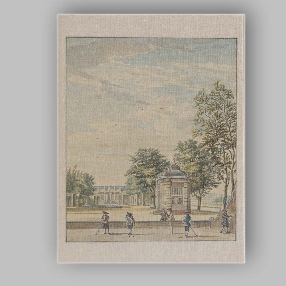 Elegant Georgian Garden Pavilion Croquet Scene Watercolour Landscape Canvas Wall Art Print Decor Picture Ready to Hang