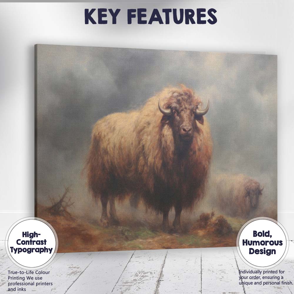 Regal Lion Portrait Wildlife Oil Painting Canvas Wall Art Print Decor Picture Ready to Hang