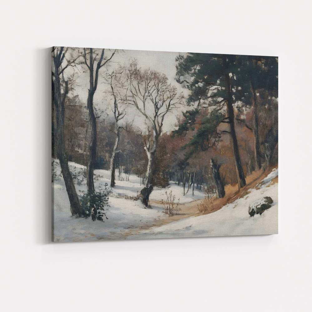 Nordic Mountain Chalets Snowy Valley Scenic Landscape Canvas Wall Art Print Decor Picture Ready to Hang