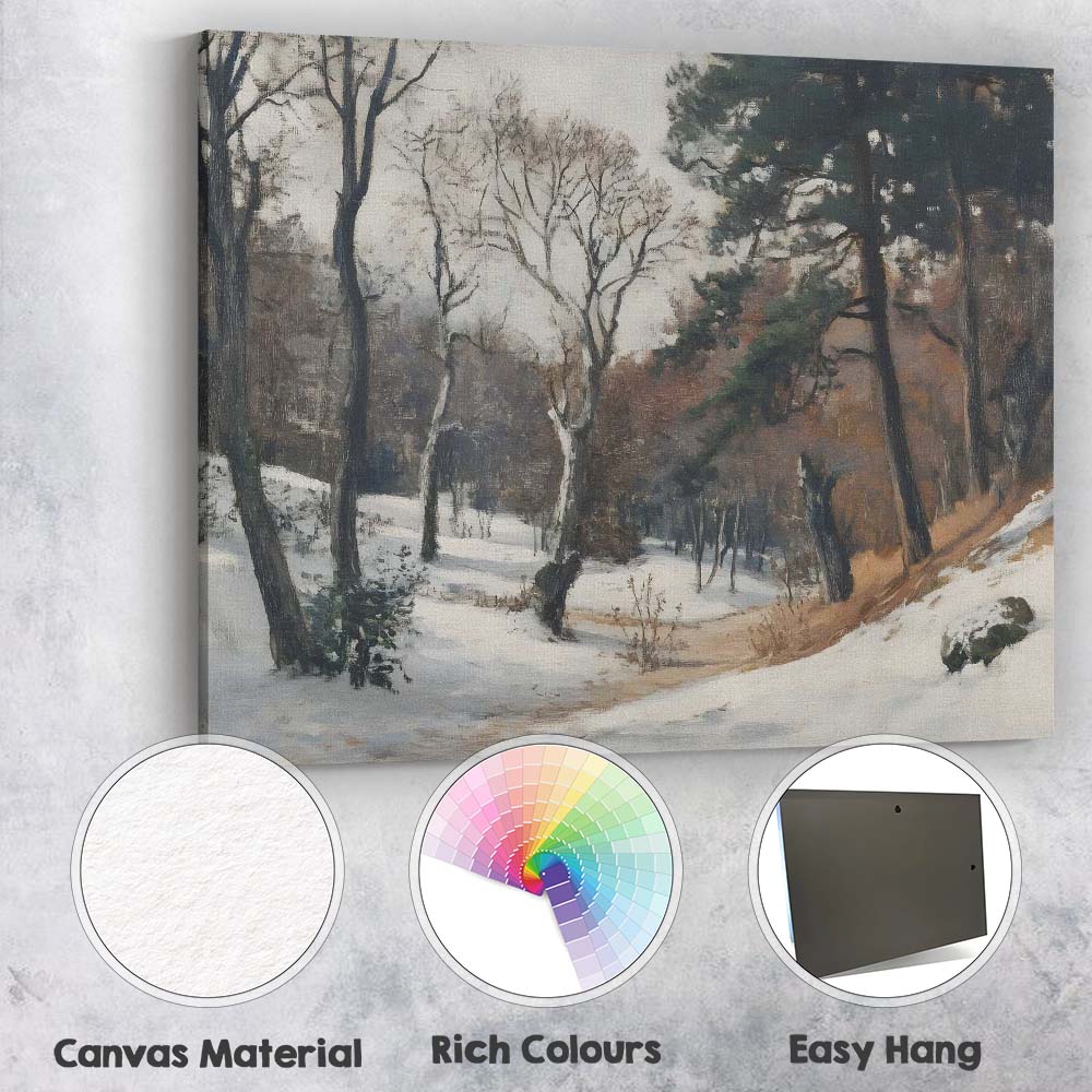 Nordic Mountain Chalets Snowy Valley Scenic Landscape Canvas Wall Art Print Decor Picture Ready to Hang
