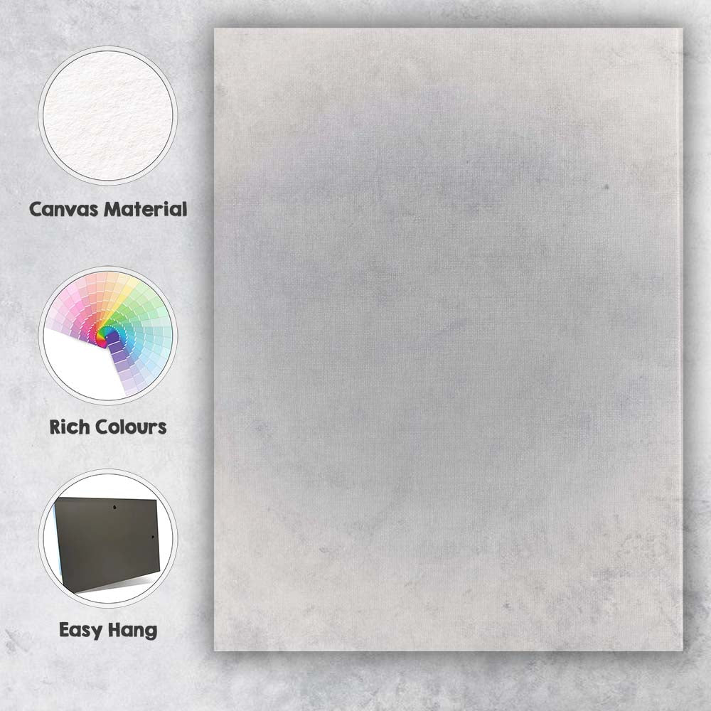 Cool Grey Soft Gradient Minimalist Abstract Background Canvas Wall Art Print Decor Picture Ready to Hang