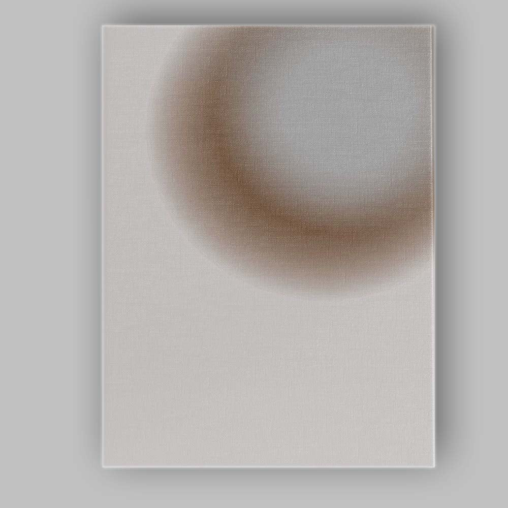 Neutral Beige Grey Abstract Overlapping Gradient Shapes Canvas Wall Art Print Decor Picture Ready to Hang