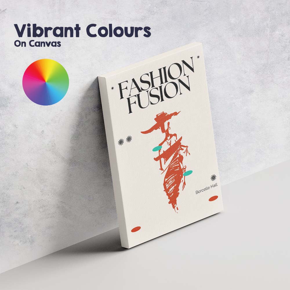 Fashion Fusion Abstract Runway Figure Contemporary Editorial Poster Canvas Wall Art Print Decor Picture Ready to Hang