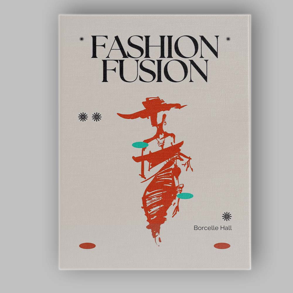 Fashion Fusion Abstract Runway Figure Contemporary Editorial Poster Canvas Wall Art Print Decor Picture Ready to Hang