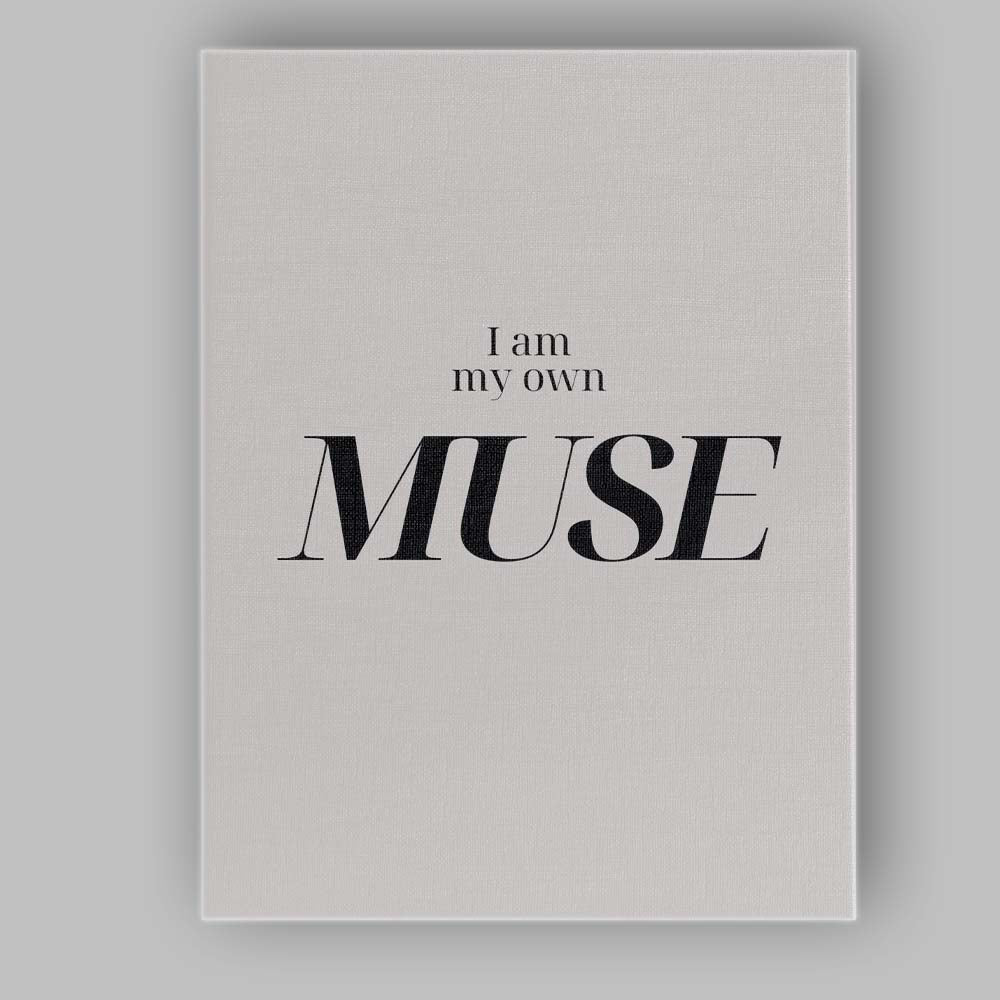 I Am My Own Muse Elegant Minimalist Inspirational Quote Canvas Wall Art Print Decor Picture Ready to Hang