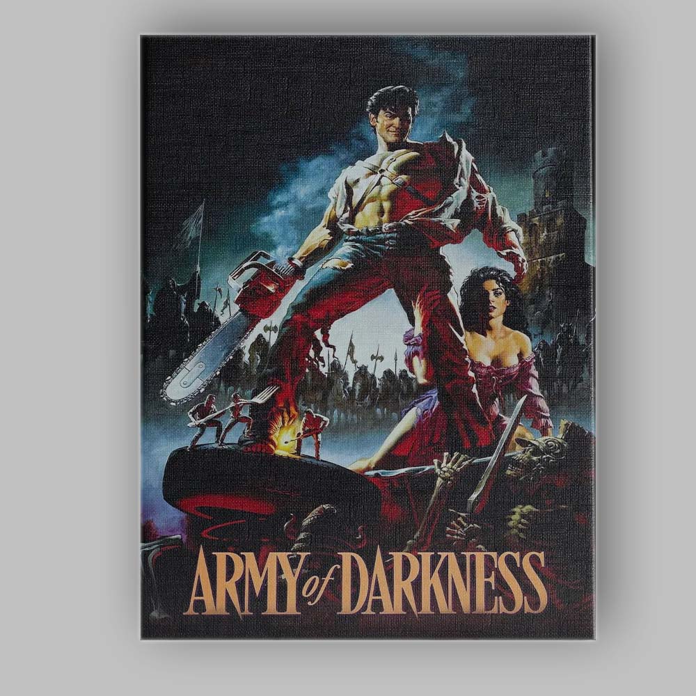Fantasy Hero Chainsaw Medieval Battle Gothic Horror Artwork Canvas Wall Art Print Decor Picture Ready to Hang