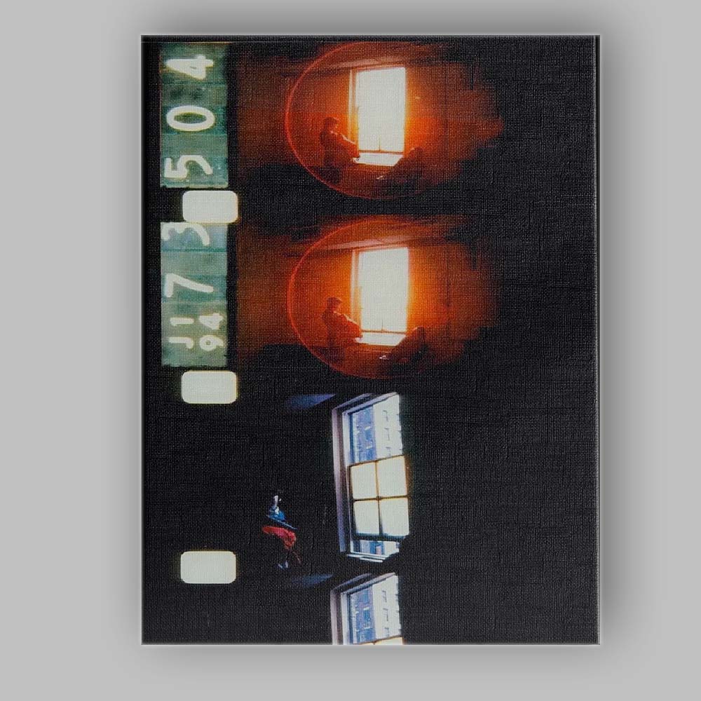 Abstract Film Strip Window Light Reflection Contemporary Art Canvas Wall Art Print Decor Picture Ready to Hang