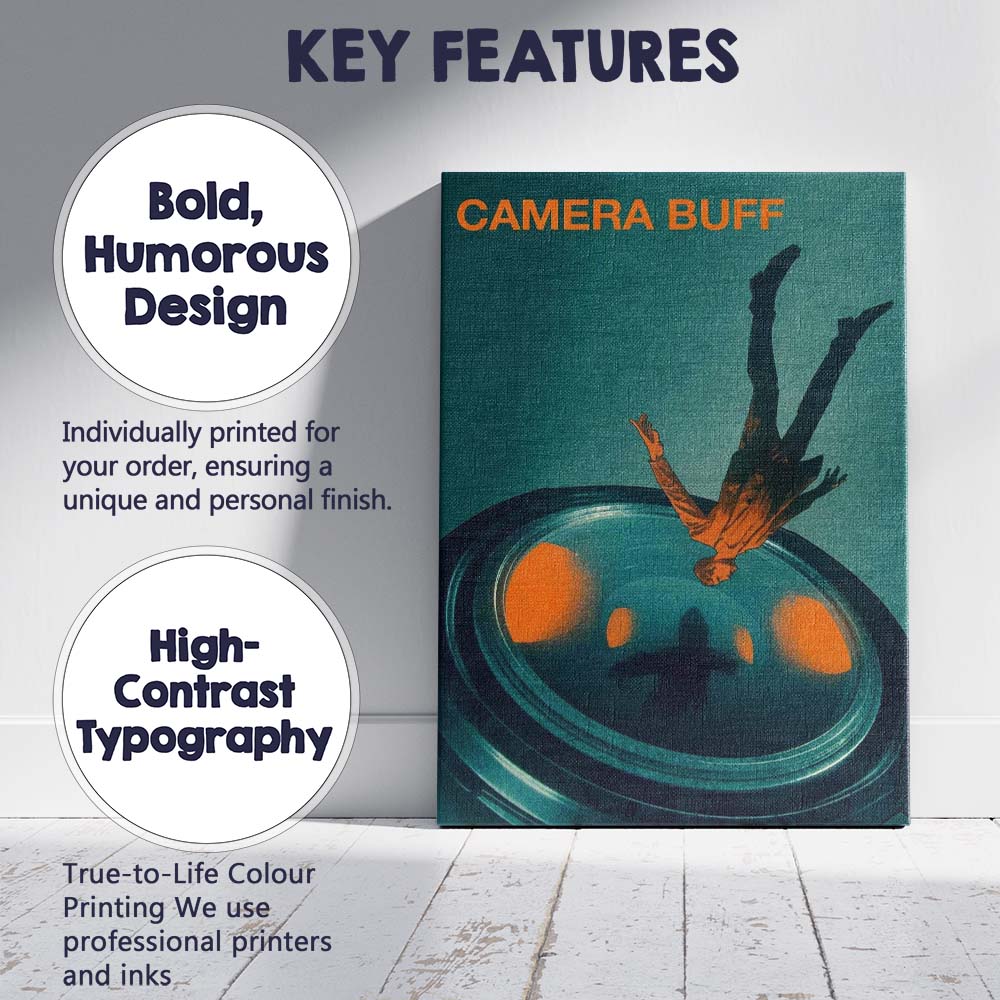 Abstract Camera Lens Surreal Cinematic Concept Art Canvas Wall Art Print Decor Picture Ready to Hang