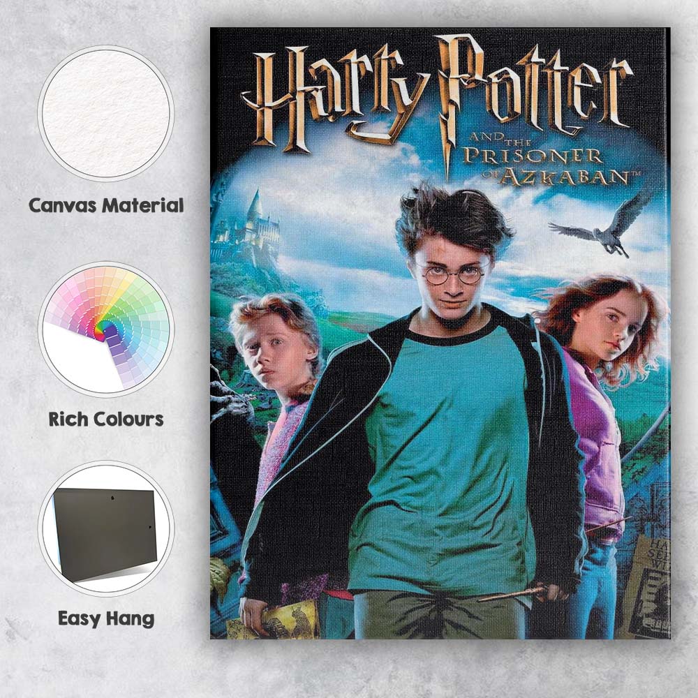 Magical Wizard School Fantasy Adventure Castle Artwork Canvas Wall Art Print Decor Picture Ready to Hang