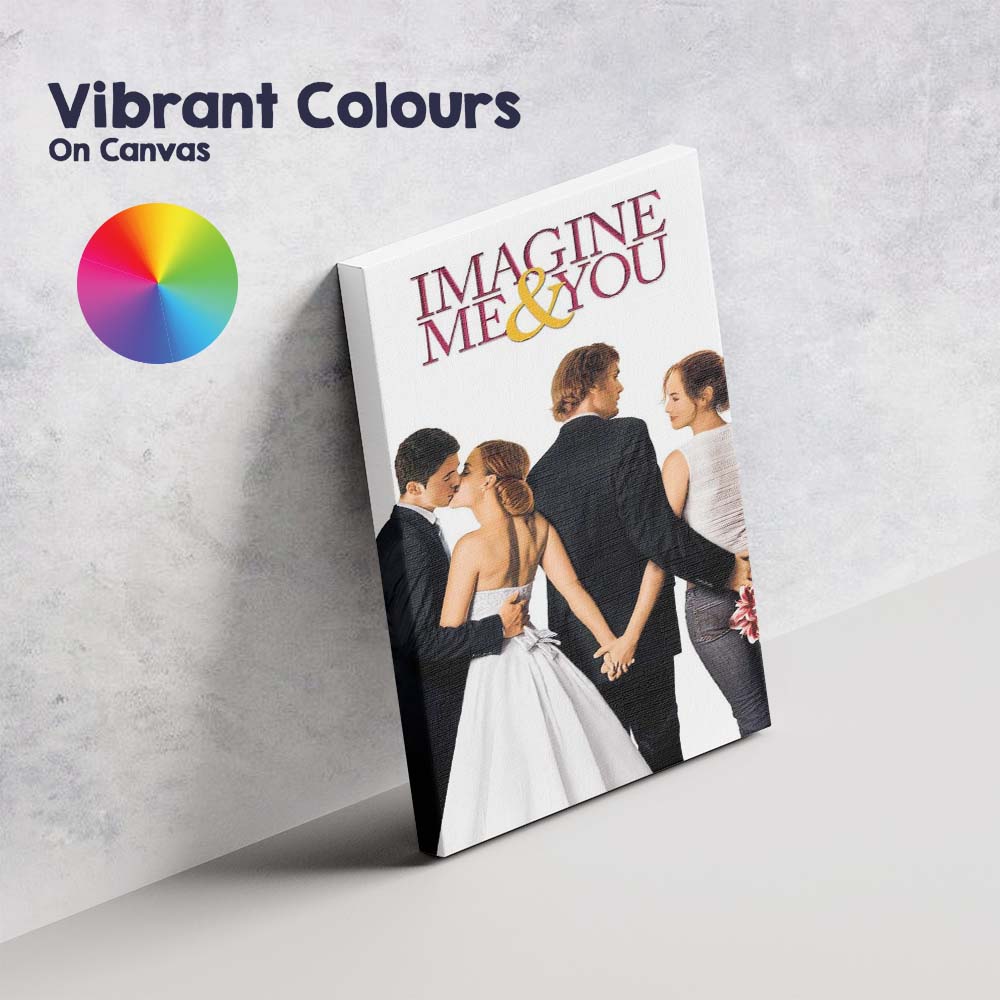 Elegant Romantic Love Triangle Wedding Drama Artwork Canvas Wall Art Print Decor Picture Ready to Hang