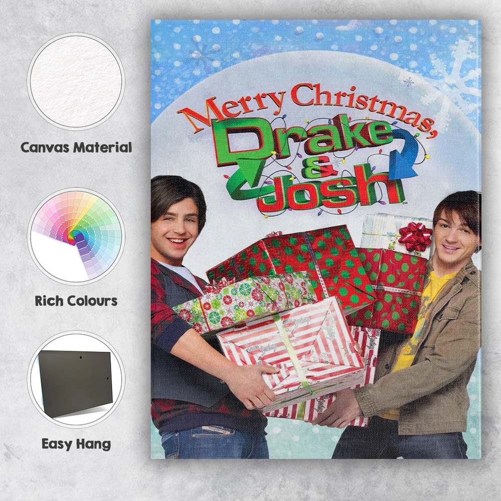 Festive Christmas Gift Exchange Colourful Holiday Entertainment Canvas Wall Art Print Decor Picture Ready to Hang