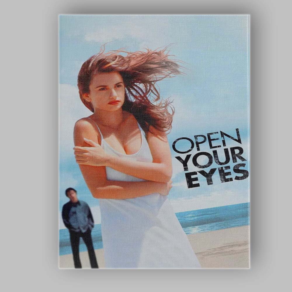 Wind Swept Woman Beach Romance Drama Soft Coastal Photography Canvas Wall Art Print Decor Picture Ready to Hang