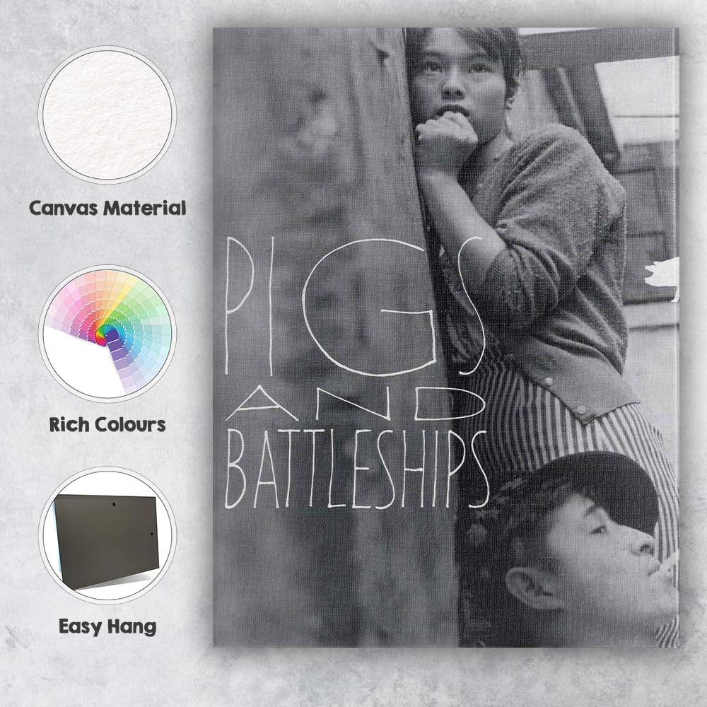 Monochrome Japanese Urban Youth Photography Artistic Portrait Canvas Wall Art Print Decor Picture Ready to Hang
