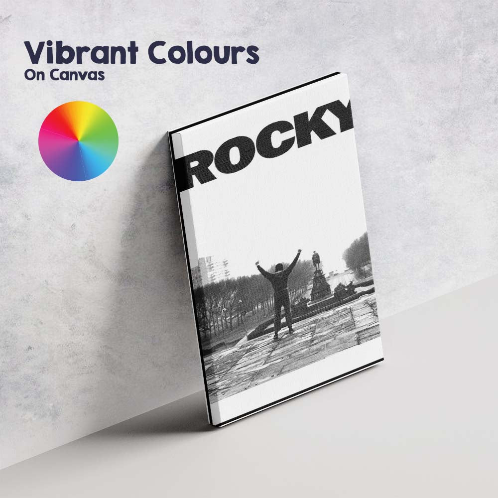 Black And White Inspirational Boxer Victory Urban Landmark Canvas Wall Art Print Decor Picture Ready to Hang