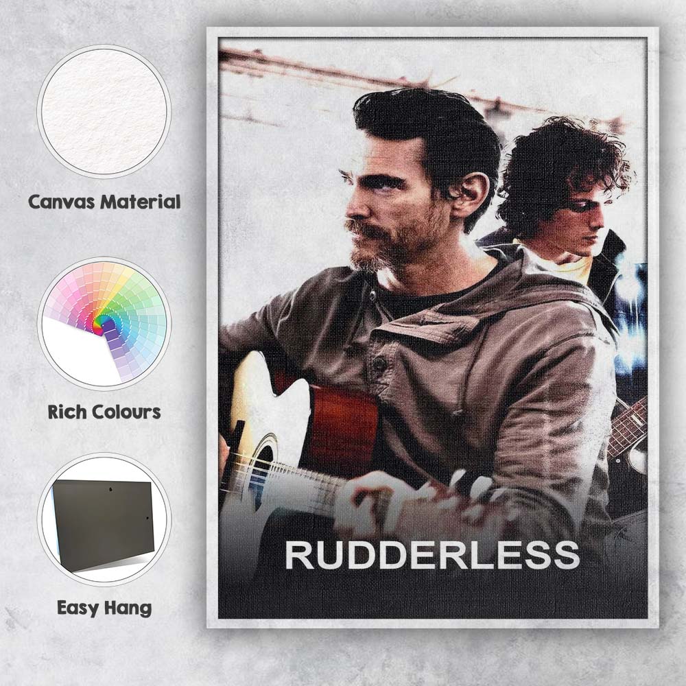 Rudderless Acoustic Music Drama Guitarist Portrait Contemporary Film Poster Canvas Wall Art Print Decor Picture Ready to Hang