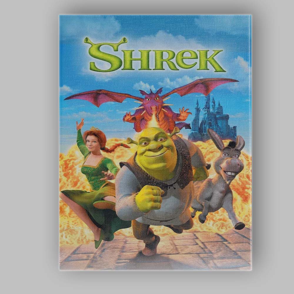 Fantasy Fairy Tale Ogre Dragon Adventure Colourful Family Canvas Wall Art Print Decor Picture Ready to Hang
