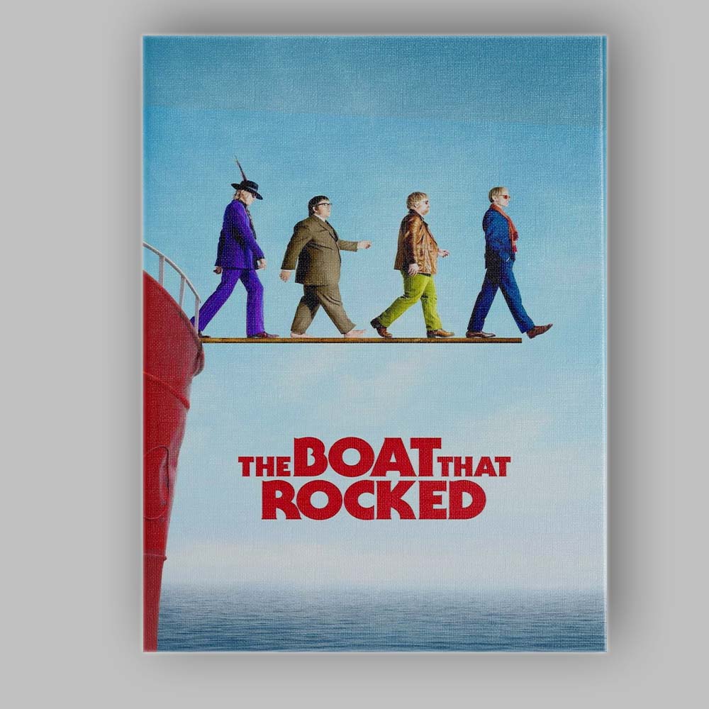 Colourful Retro Rock Music Comedy Boat Radio Film Poster Canvas Wall Art Print Decor Picture Ready to Hang