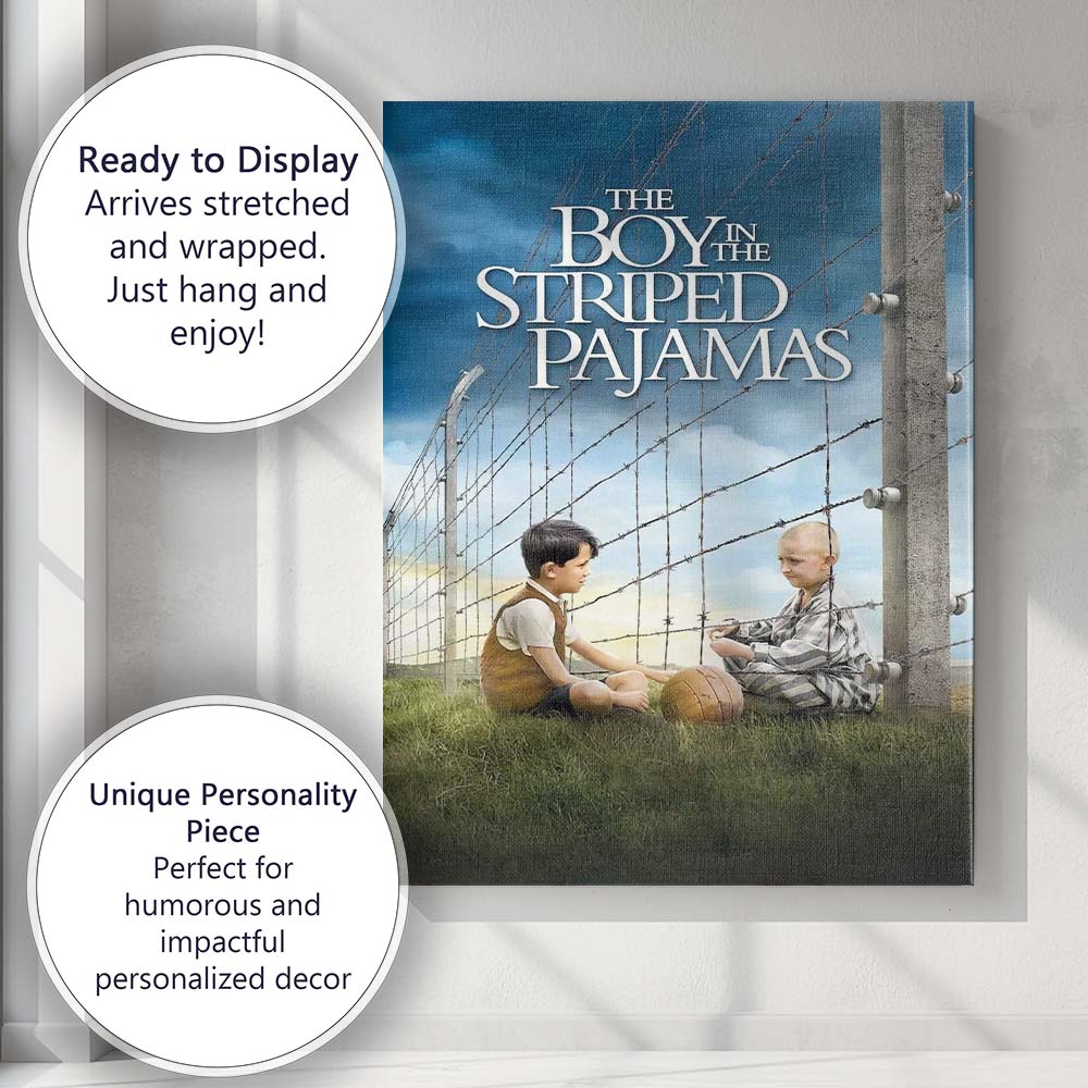 Emotional Wartime Friendship Drama Barbed Wire Landscape Film Poster Canvas Wall Art Print Decor Picture Ready to Hang