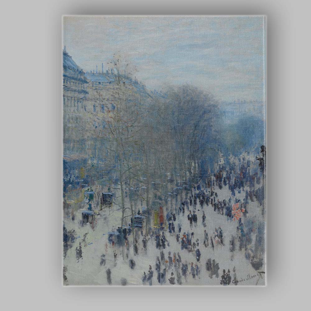 Soft Impressionist Paris Boulevard Cityscape Misty Urban Scene Canvas Wall Art Print Decor Picture Ready to Hang