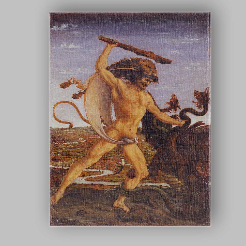Archangel Michael Defeating Dragon Mythological Renaissance Canvas Wall Art Print Decor Picture Ready to Hang