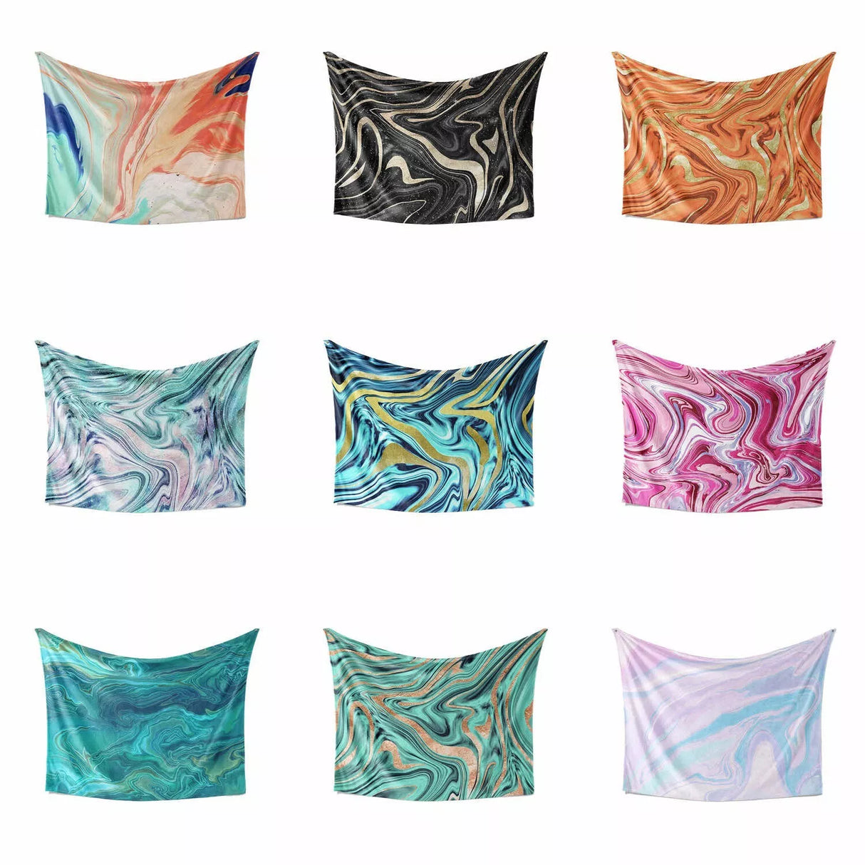 Liquid Marble Abstract Blanket