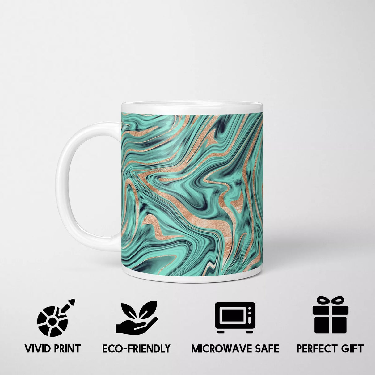 Liquid Marble Abstract Mug