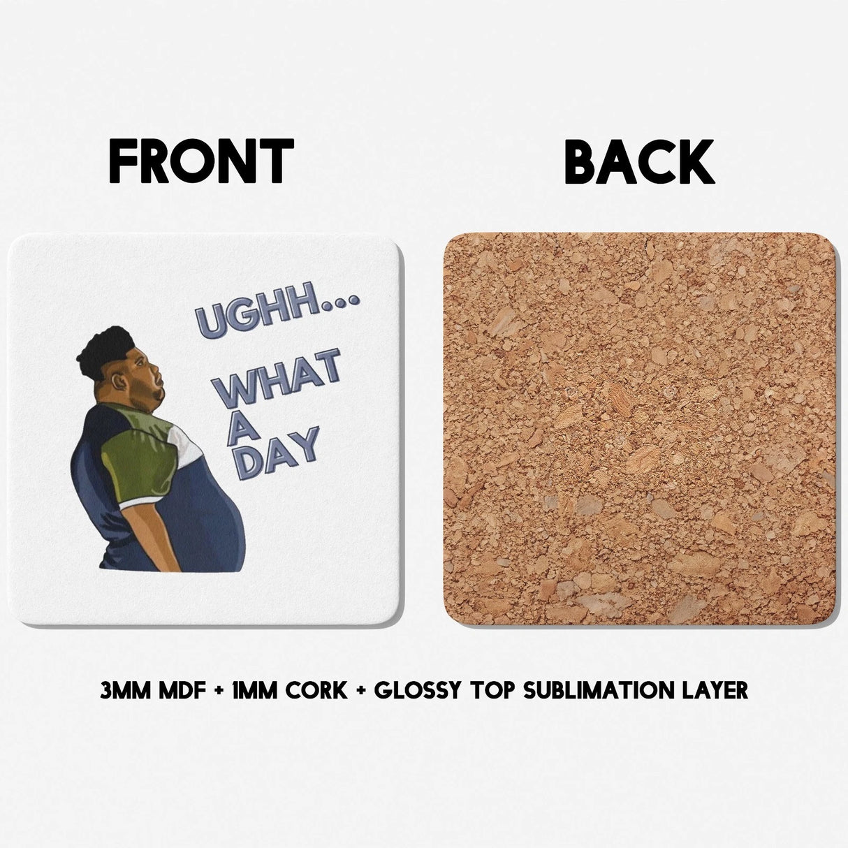 Harvey What A Day Coaster