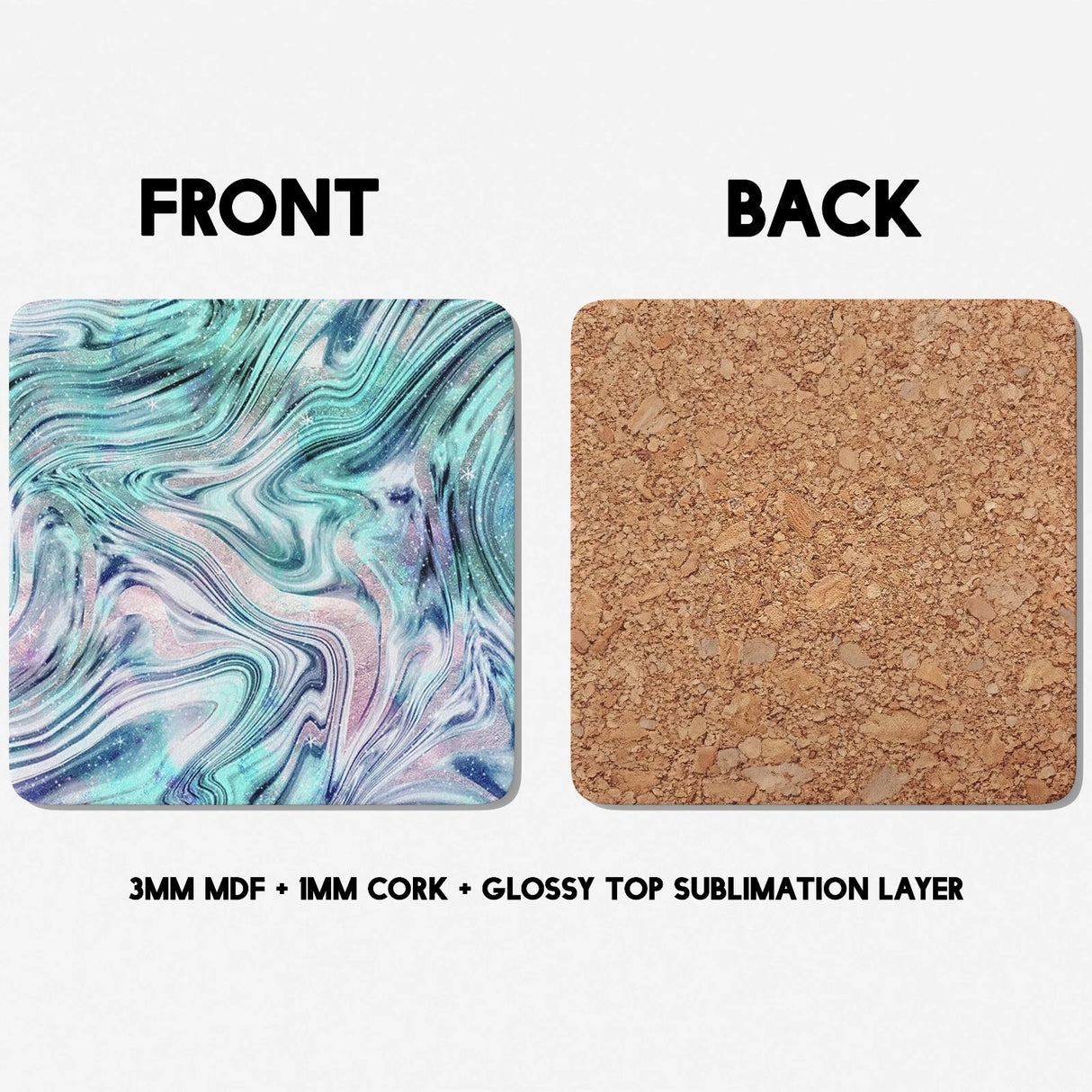 Liquid Marble Coaster