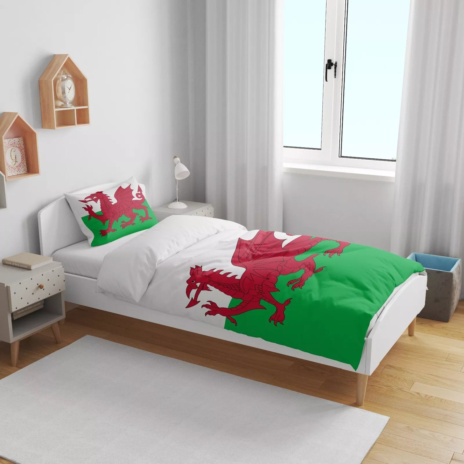Wales Welsh Flag Cot Bedding Set