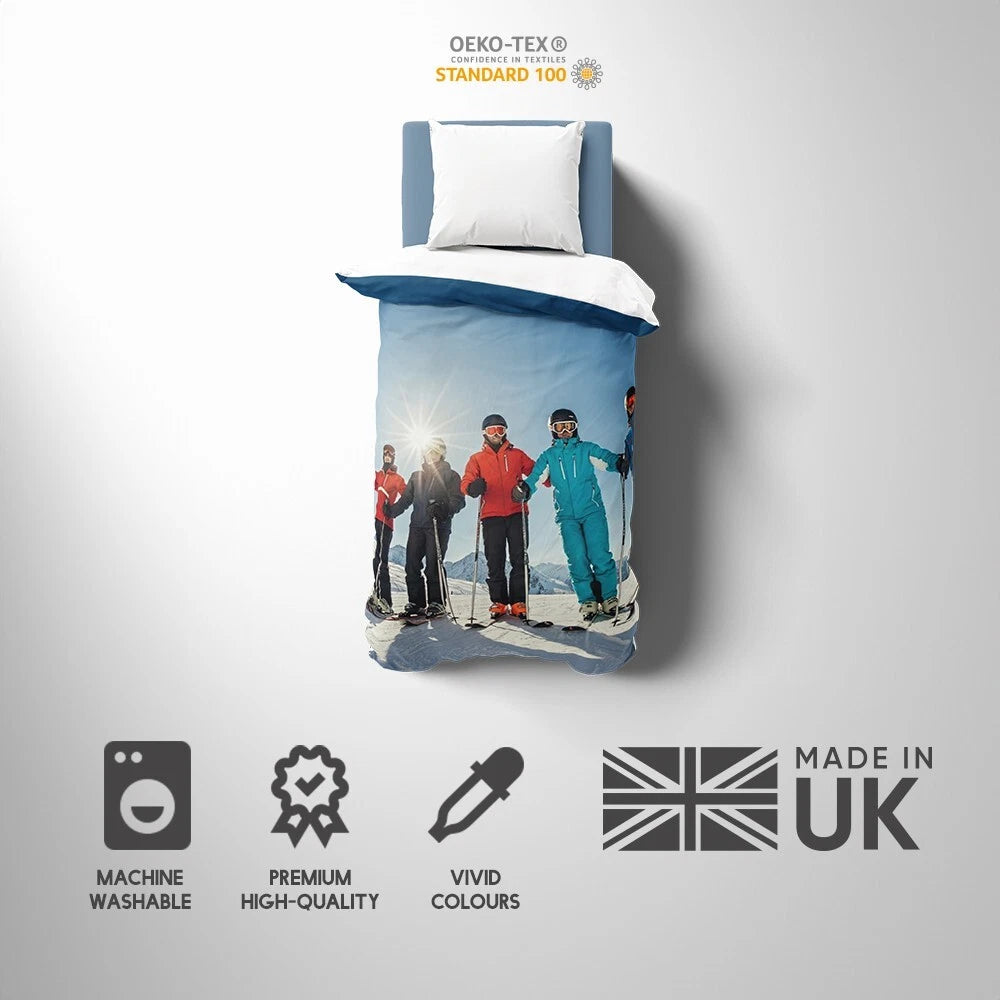 Upload Your Own Photo Personalised Customised Soft Single Size Bed Duvet Cover