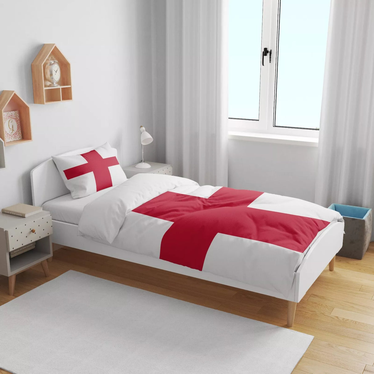 England Flag Cot Bedding Set