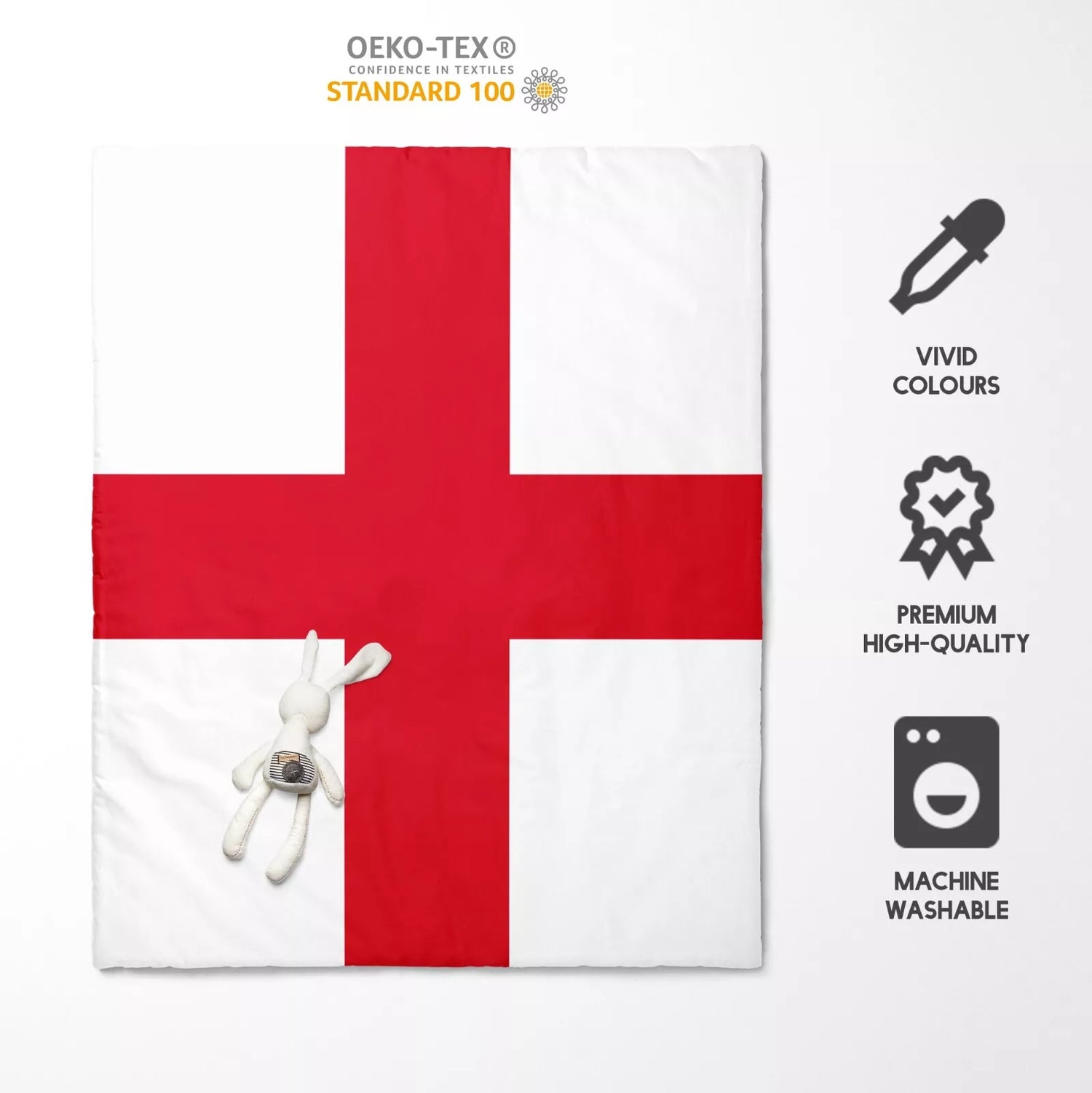 England Flag Cot Bedding Set