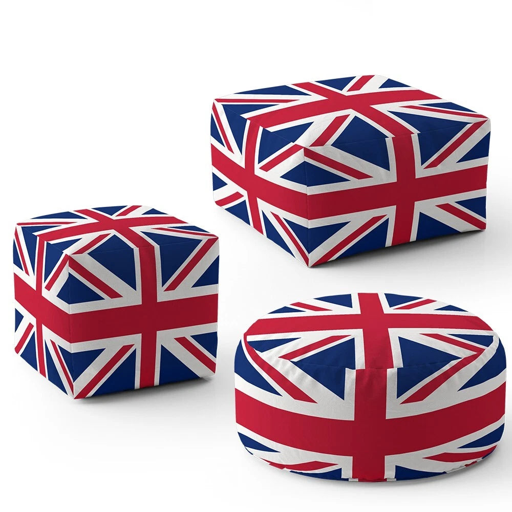 Union Jack UK Flag Pouffe