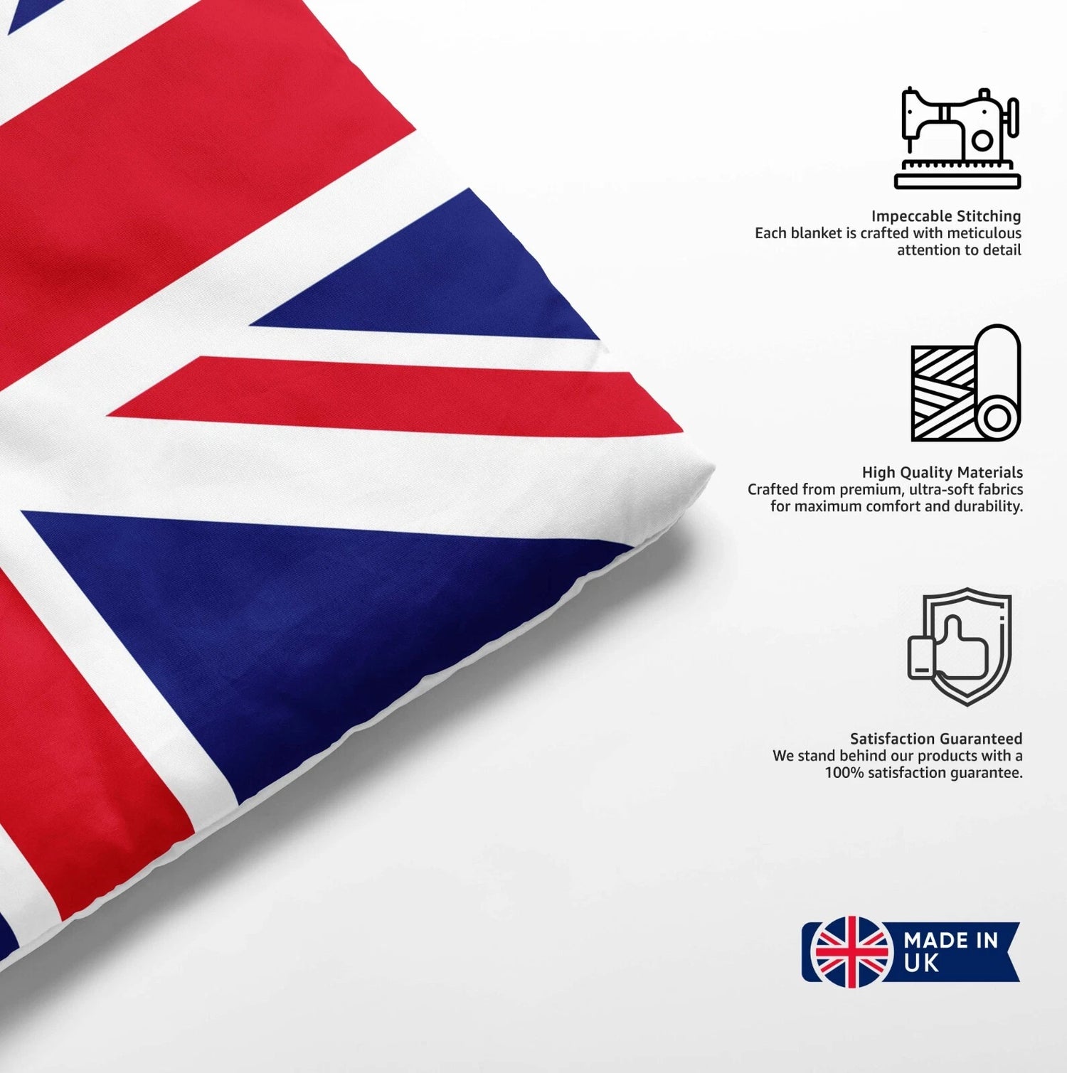 Union Jack UK Flag Cot Bedding Set