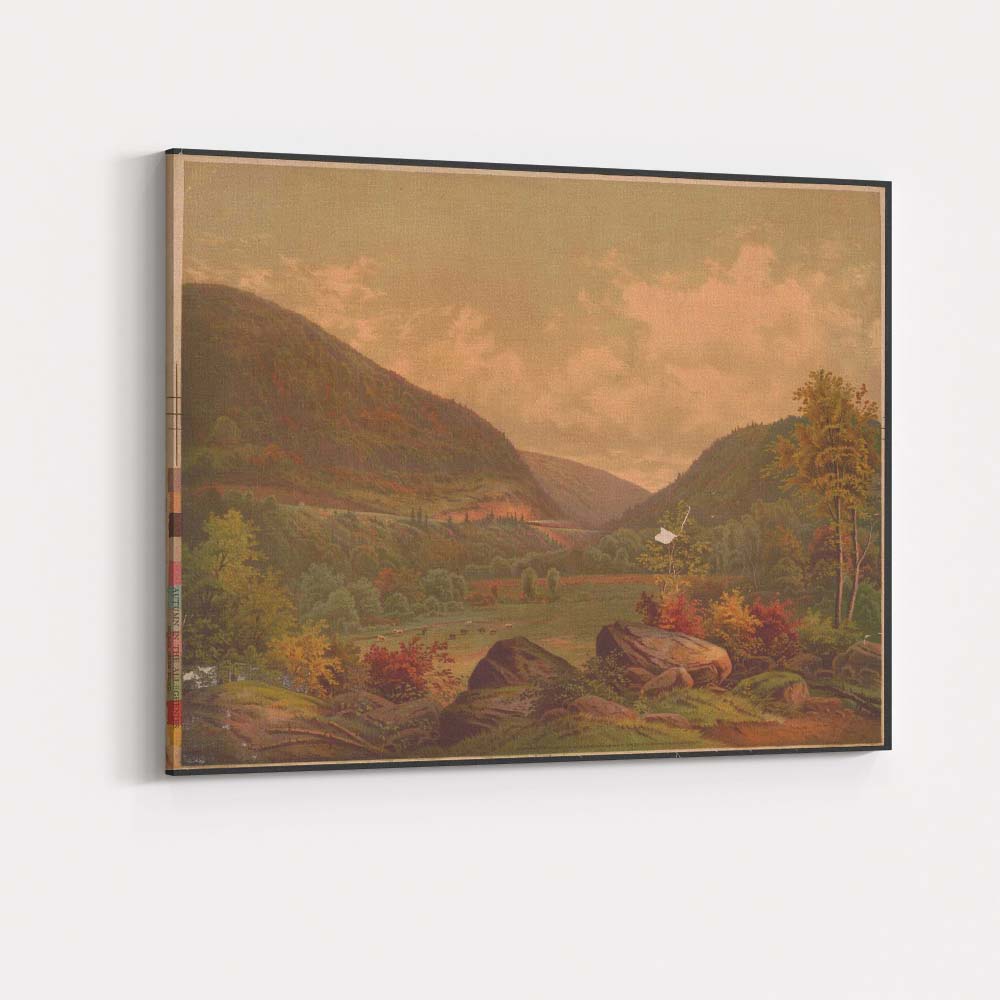 Autumn Mountain Valley Allegheny Wilderness Landscape Canvas Wall Art Print Decor Picture Ready to Hang