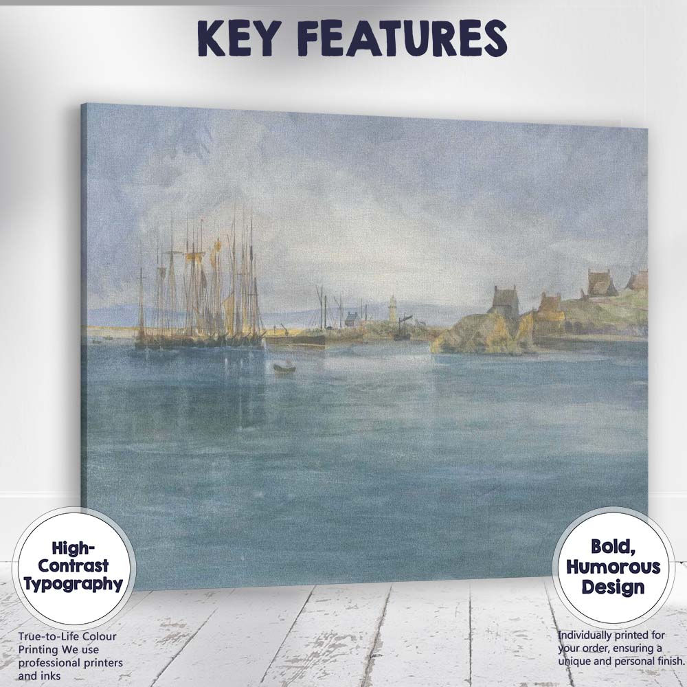 Dutch Golden Age Naval Fleet Seascape Maritime Oil Painting Canvas Wall Art Print Decor Picture Ready to Hang