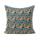 Custom Name Elegant Kudu Antelope with Texture Seamless Pattern Square Filled Cushion Throw Pillow Sofa Bed Home Decor Zip Washable UK Made