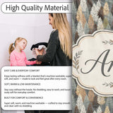 Autumn Neutral Leaf Pattern with Grey Brown and Beige Tones  Personalised Custom Name Super Soft Fleece Blanket Bed Sofa Throw