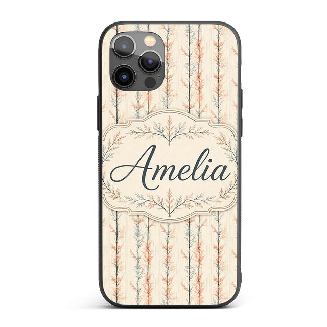 Delicate Bare Trees with Blush Foliage Seamless Custom Name Protective Phone Case Mobile Cover Durable Everyday Smartphone Shock Resistant