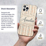 Delicate Bare Trees with Blush Foliage Seamless Custom Name Protective Phone Case Mobile Cover Durable Everyday Smartphone Shock Resistant