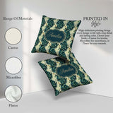Custom Name Art Deco Style Peacock with Feather Display Seamless Square Filled Cushion Throw Pillow Sofa Bed Home Decor Zip Washable UK Made