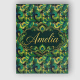 Personalised Name Abstract Peacock Feather Custom  Unique Gift Idea Elegant Feature Canvas Wall Art Print Decor Picture Ready to Hang