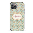 Cute Golden Retriever Puppies with Printed Design Custom Name Protective Phone Case Mobile Cover Durable Everyday Smartphone Shock Resistant