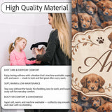 Realistic Golden Brown Puppy Dogs Close Up Seamless Pattern Name  Personalised Custom Name Super Soft Fleece Blanket Bed Sofa Throw