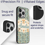 Cute Cartoon Puppy Dogs with Decorative Design Custom Name Protective Phone Case Mobile Cover Durable Everyday Smartphone Shock Resistant