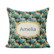 Custom Name Geometric Rhino Animals Abstract Style Seamless Name Square Filled Cushion Throw Pillow Sofa Bed Home Decor Zip Washable UK Made
