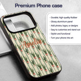 Vintage Snake Plant Pots with Soft Printed Design Custom Name Protective Phone Case Mobile Cover Durable Everyday Smartphone Shock Resistant