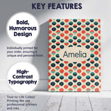 Personalised Name Geometric Umbrella Custom Premium Decorative Design Modern Room Accent Canvas Wall Art Print Decor Picture Ready to Hang
