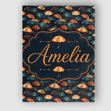 Personalised Name Moody Dark Umbrella Crowd Custom  Bespoke Interior Contemporary Canvas Wall Art Print Decor Picture Ready to Hang